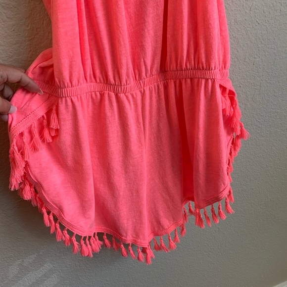 SOLD Swim Cover-Up Tassle Romper medium - Picture 9 of 12